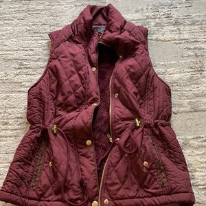 Burgundy Vest, Size Medium